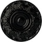 Ekena Millwork Whitman Ceiling Medallion (For Canopies up to 3 3/4"), Hand-Painted Black Pearl, 13"OD x 1 3/8"P CM13WHBPS - alternate 1